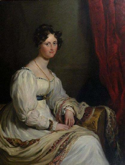 George Hayter Portrait of a young lady in an interior 1826 oil painting picture